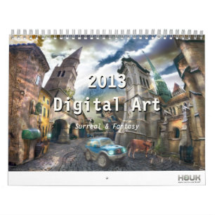 Digital Surreal & Fantasy Art 2013 - väggkalender Kalender
