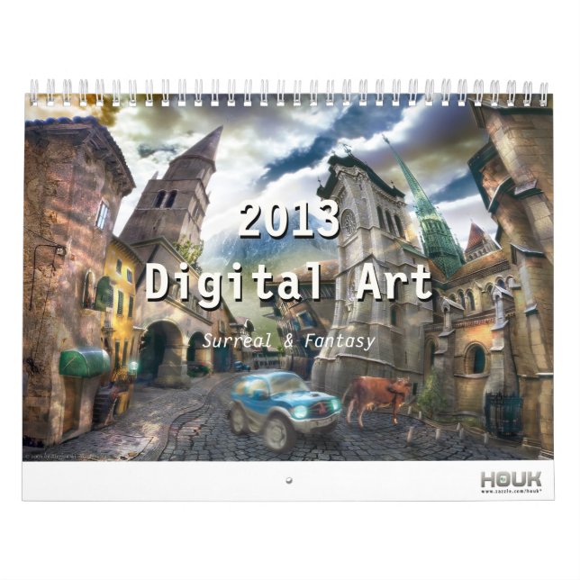 Digital Surreal & Fantasy Art 2013 - väggkalender Kalender (Omslag)