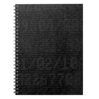 Digital svart anteckningsbok