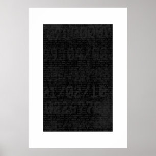 Digital svart poster