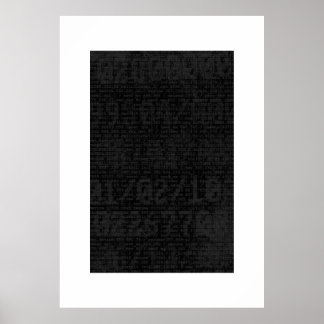 Digital svart poster