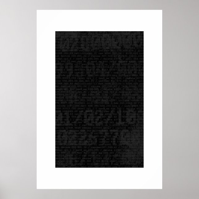 Digital svart poster (Framsidan)