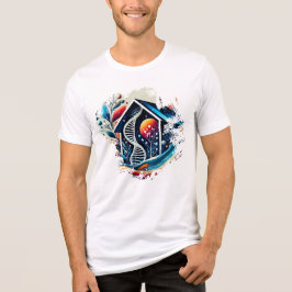Digital T-Shirt - Chrome House Art