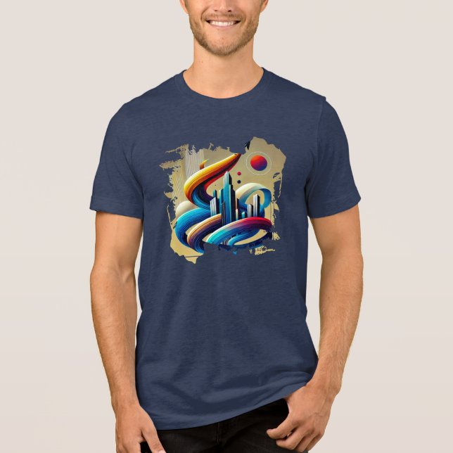 Digital T-Shirt - Urban Graffiti (Framsida)