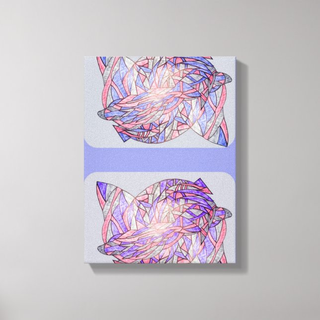 Digital Tentacles Abstract Modern Art Print Canvastryck (Framsida)