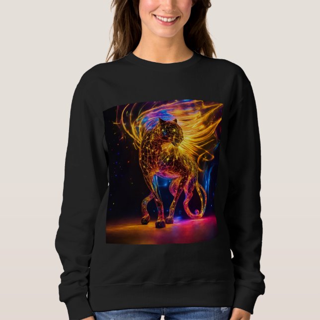 digital tiger art t shirt (Framsida)