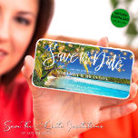 Digital Tropical Beach Spara datuminbjudan Spara Datumet<br><div class="desc">Få ett försprång på dina bröllop-festligheter med vår charmerande Anpassningsbar Digital Tropical Beach Spara datuminbjudan! En taktil nod till sol-indränkta dagar, designen har bildskärmsscener som ger en lockande förhandsvisning av din stora dag. Infektera inslag från romantik med en roligt, tropisk beröring, det är säkert att det kommer att stämma och...</div>