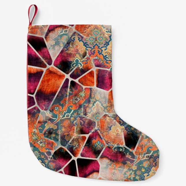 Digital trycktextil mönster tapet colorfu liten julstrumpa (Framsidan)