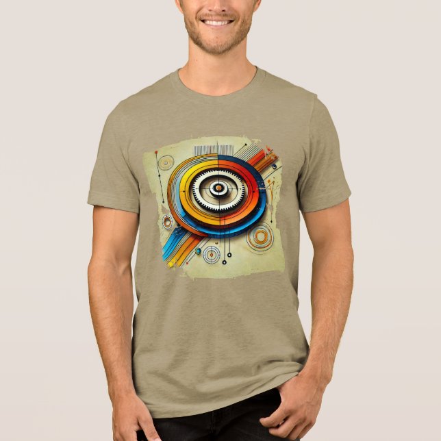 Digital TShit - Electric Swirls T Shirt (Framsida)