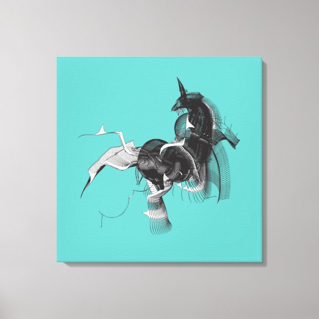 Digital Unicorn Canvastryck (Framsida)