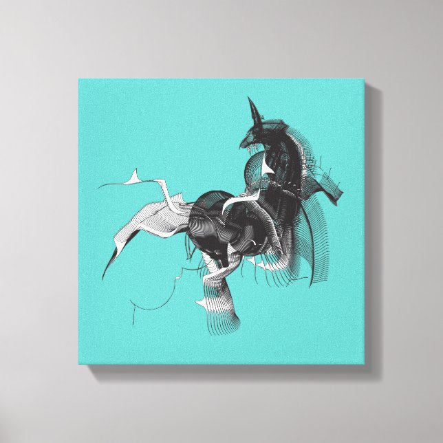 Digital Unicorn Canvastryck (Framsida)