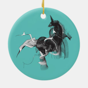 Digital Unicorn Julgransprydnad Keramik