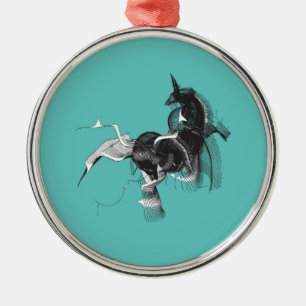 Digital Unicorn Julgransprydnad Metall