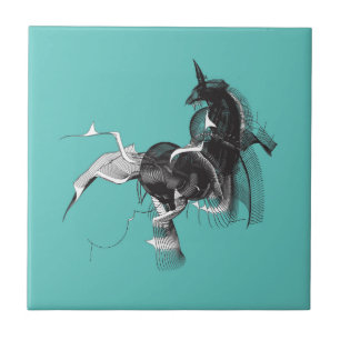 Digital Unicorn Kakelplatta