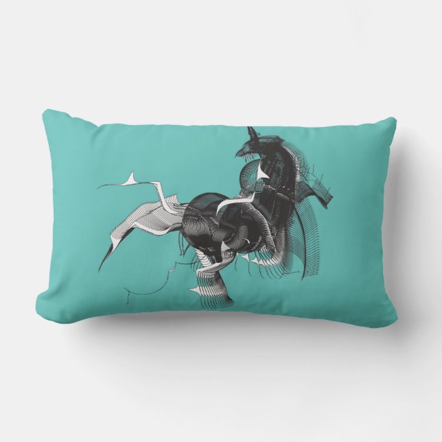 Digital Unicorn Lumbarkudde (Framsida)