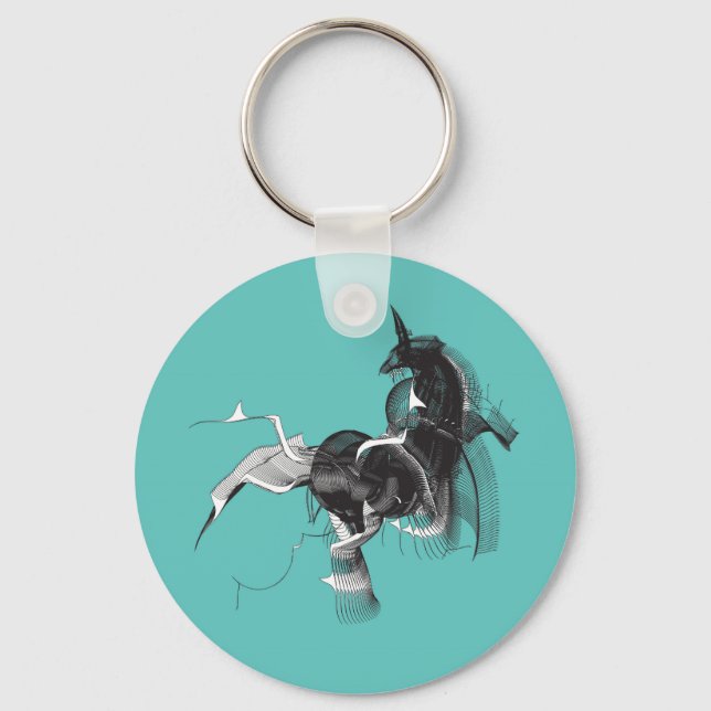 Digital Unicorn Nyckelring (Framsida)