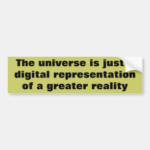 Digital Universe underbarare verklighet Bildekal