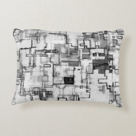 Digital urban kretsdesign prydnadskudde