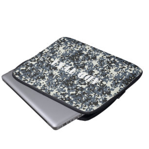 Digital Urban-militärkamouflage Mönster Laptop Fodral