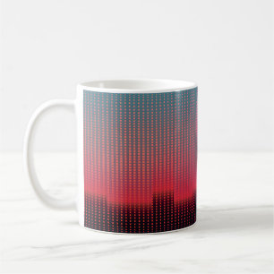 Digital Urban-torg: Futuristiska Oskärpa. Kaffemugg