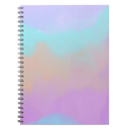 Digital utskrift av Cotton Candy Swirl Anteckningsbok