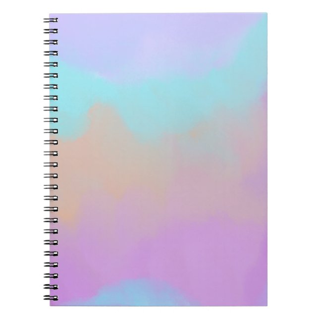 Digital utskrift av Cotton Candy Swirl Anteckningsbok (Framsidan)
