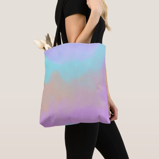 Digital utskrift av Cotton Candy Swirl Tygkasse (Närbild)