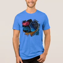 Digital utskrift T-Shirt - Fluid Rörelse