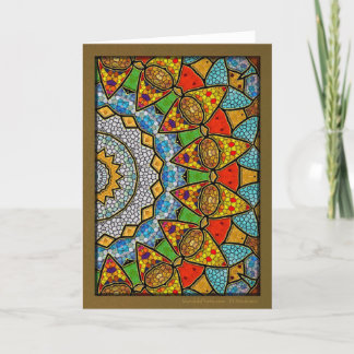 Digital Vatten Mandala Helgkort