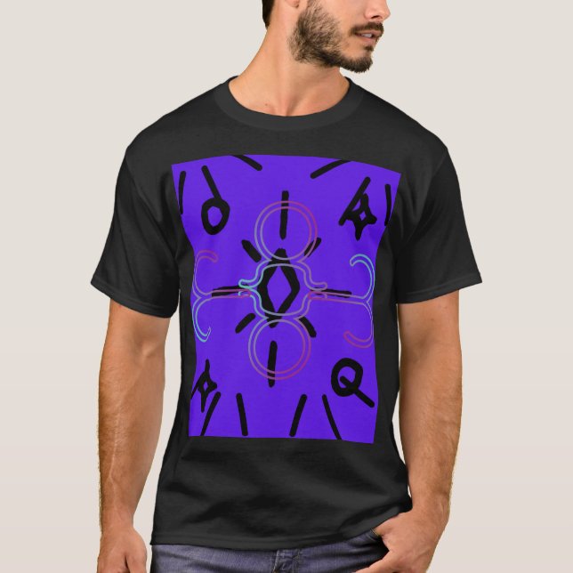 DIGITAL VIOLET MANDALA T SHIRT (Framsida)