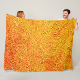 Digital 'wall struktur' i gult och orange fleecefilt