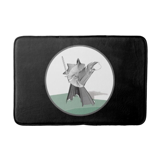 Digital Warrior - Anpassningsbarnas bakgrund Färg Badrumsmatta (Framsidan)