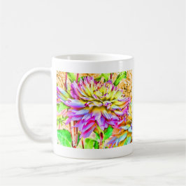 Digital Watercolor Dahlia Gift Kaffemugg