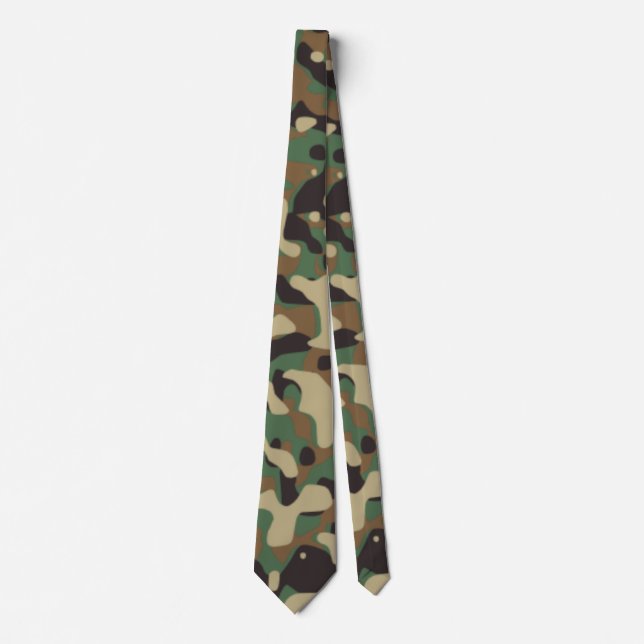 Digital Woodland Militär Kamuflagemönster Slips (Framsida)
