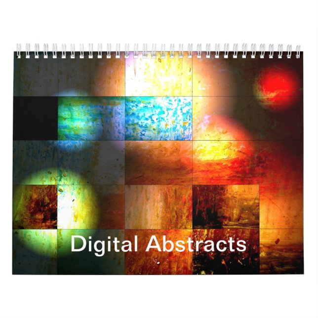 Digitala Abstrakter Kalender (Omslag)