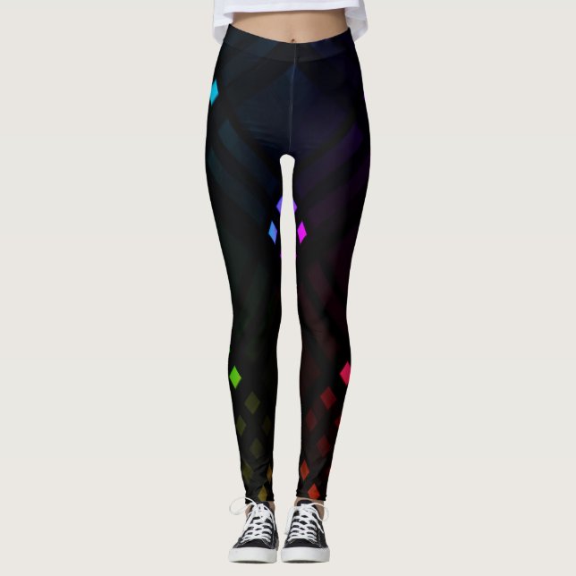 Digitala diamanter, allt-över-tryck-laggingar leggings (Framsida)