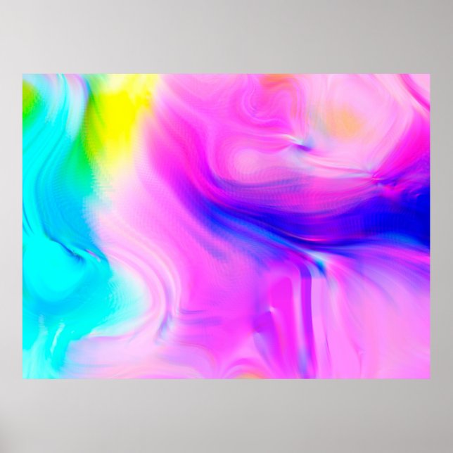 Digitala effekter Multifärgadens abstrakt - bakgru Poster (Framsidan)
