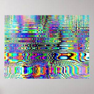 Digitala effekter Multifärgadens abstrakt - bakgru Poster