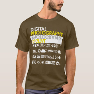 Digitala fotosymboler t-shirt