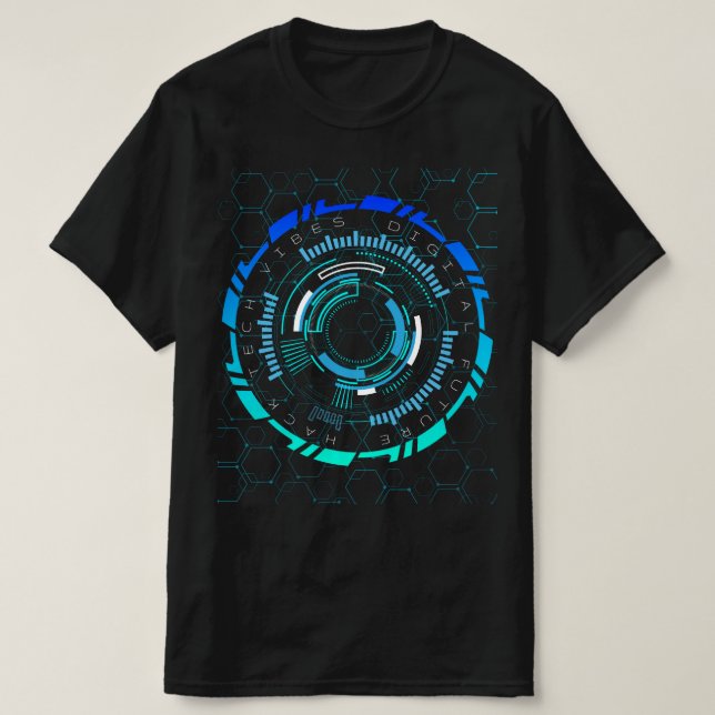 Digitala Framtidsvibbar T Shirt (Design framsida)