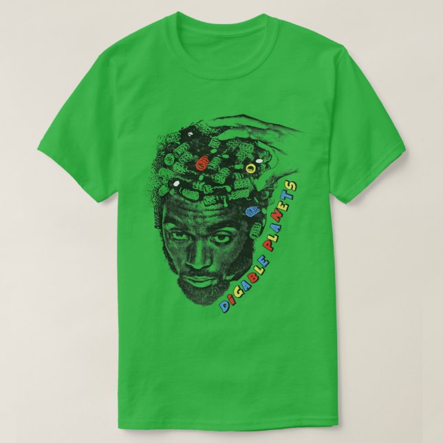 Digitala planeter 90s Retro Design T Shirt (Design framsida)