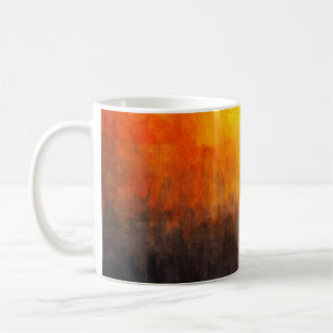 Digitala strukturer för målning. Abstrakt art vint Kaffemugg
