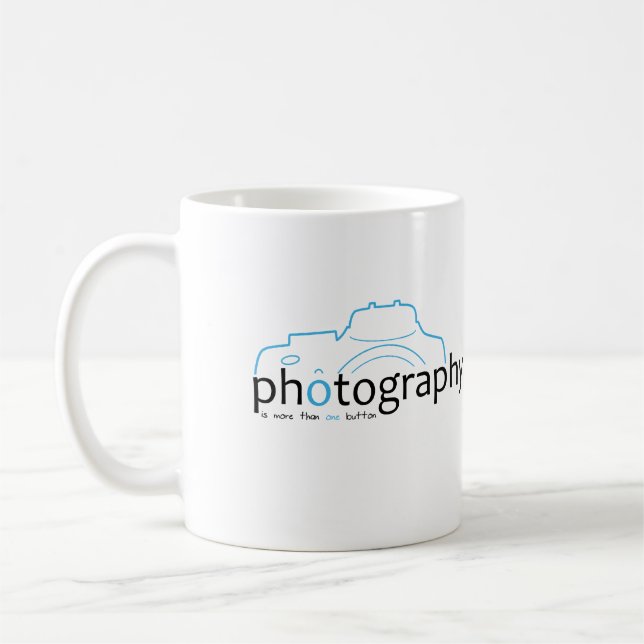Digitale Fotografie Fotokamera Design Kaffemugg (Vänster)