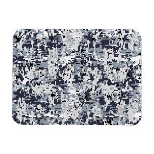 Digitalkamouflage i Urban Stil Silver Magnet