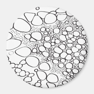 Digitalt abstrakt 10 magnet