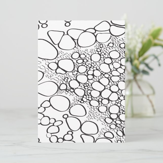 Digitalt abstrakt 10 tack kort (Stående Fram)