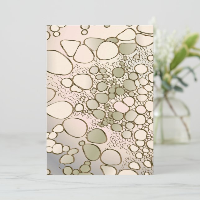 Digitalt abstrakt 5 tack kort (Stående Fram)