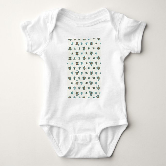Digitalt abstrakt bakgrund. Geometriskt mönster T Shirt (Framsida)
