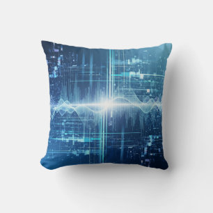 Digitalt dataflöde - Tech Wall Art Kudde