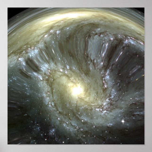 Digitalt förändrad galaxi poster (Framsidan)